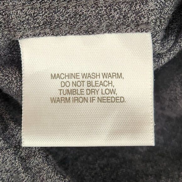 Knightsbridge Button Down Mens Long Sleeve Shirt  2X Dark Charcoal Gray Soft - Picture 6 of 6